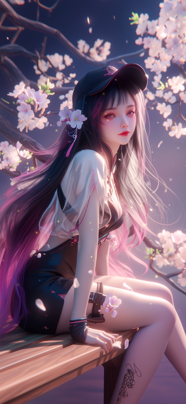 一颦一笑，花阵自开，蝶自驻足