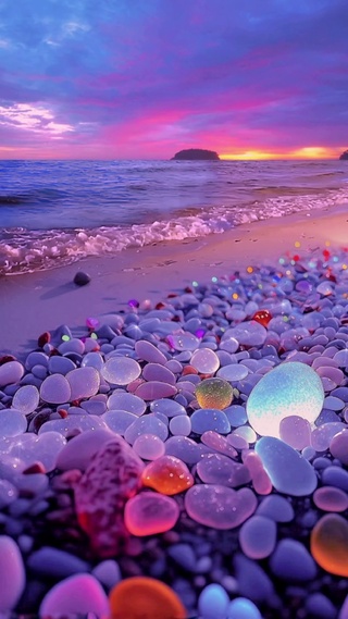 浪漫玻璃海滩