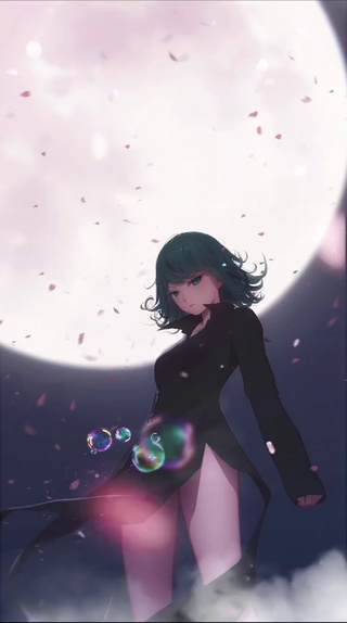 月光下女士