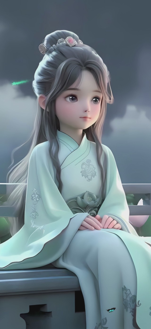 国风 荷塘少女