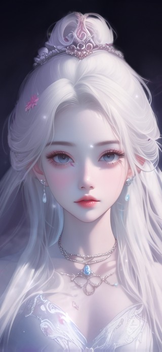 4K古风白发女神