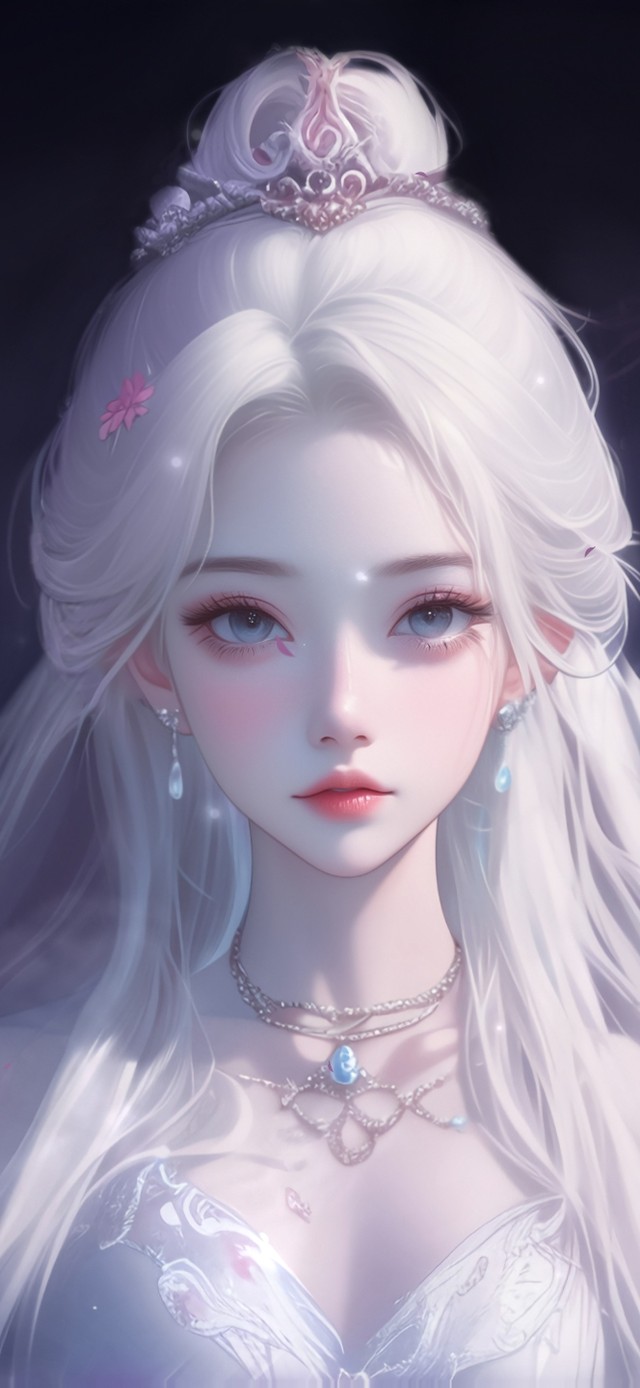 4K古风白发女神