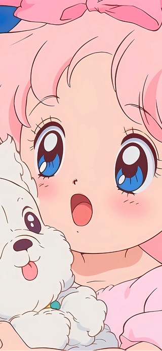 4k可爱卡通女孩	