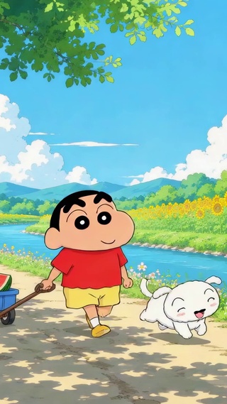 蜡笔小新夏日乡野郊游