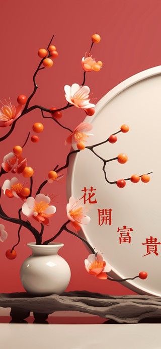 花开富贵文艺壁纸