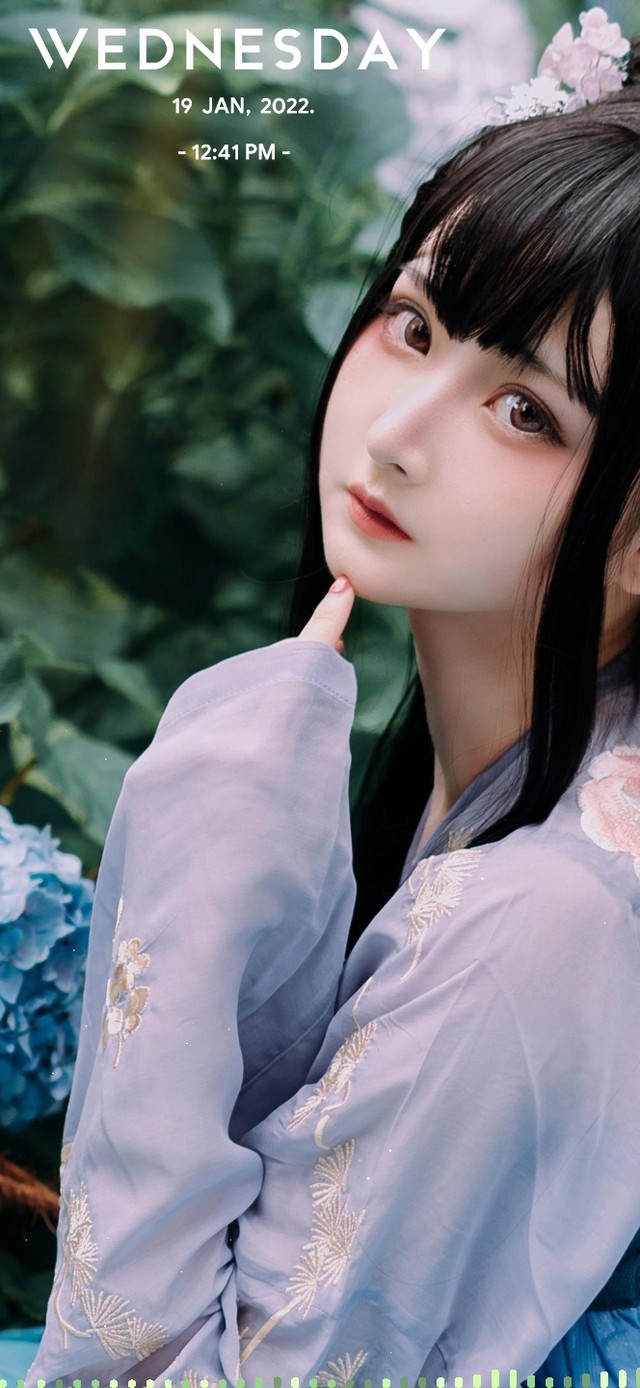 院子里的古风cos小姐姐(美女手机动态壁纸) - 美女手机壁纸下载 - 元气壁纸