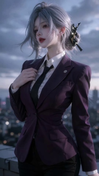 银子‖紫西装御姐
