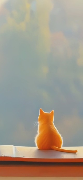 屋顶上的小猫咪