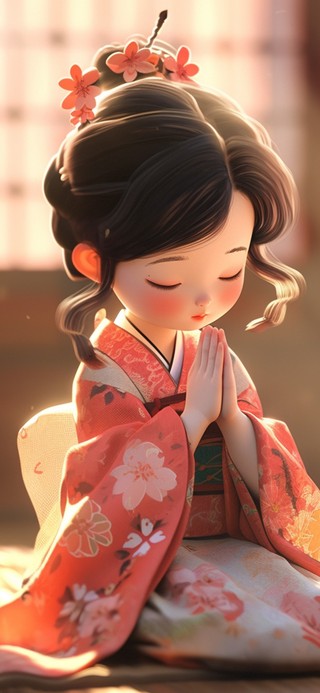 4K治愈佛系女孩平安喜乐