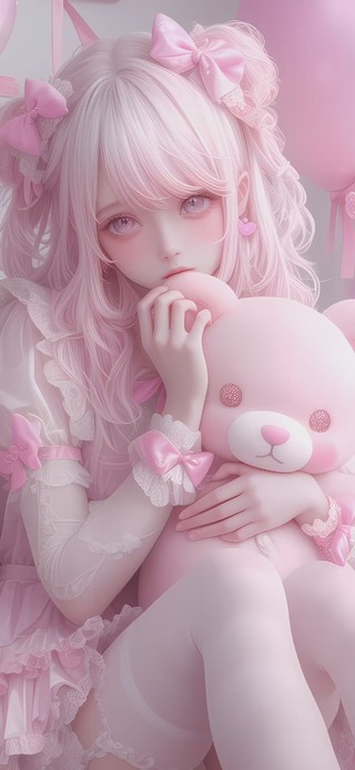 粉色可爱女孩