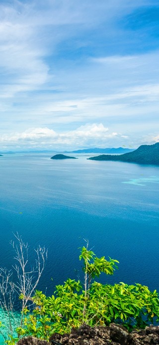 唯美蓝天湖泊