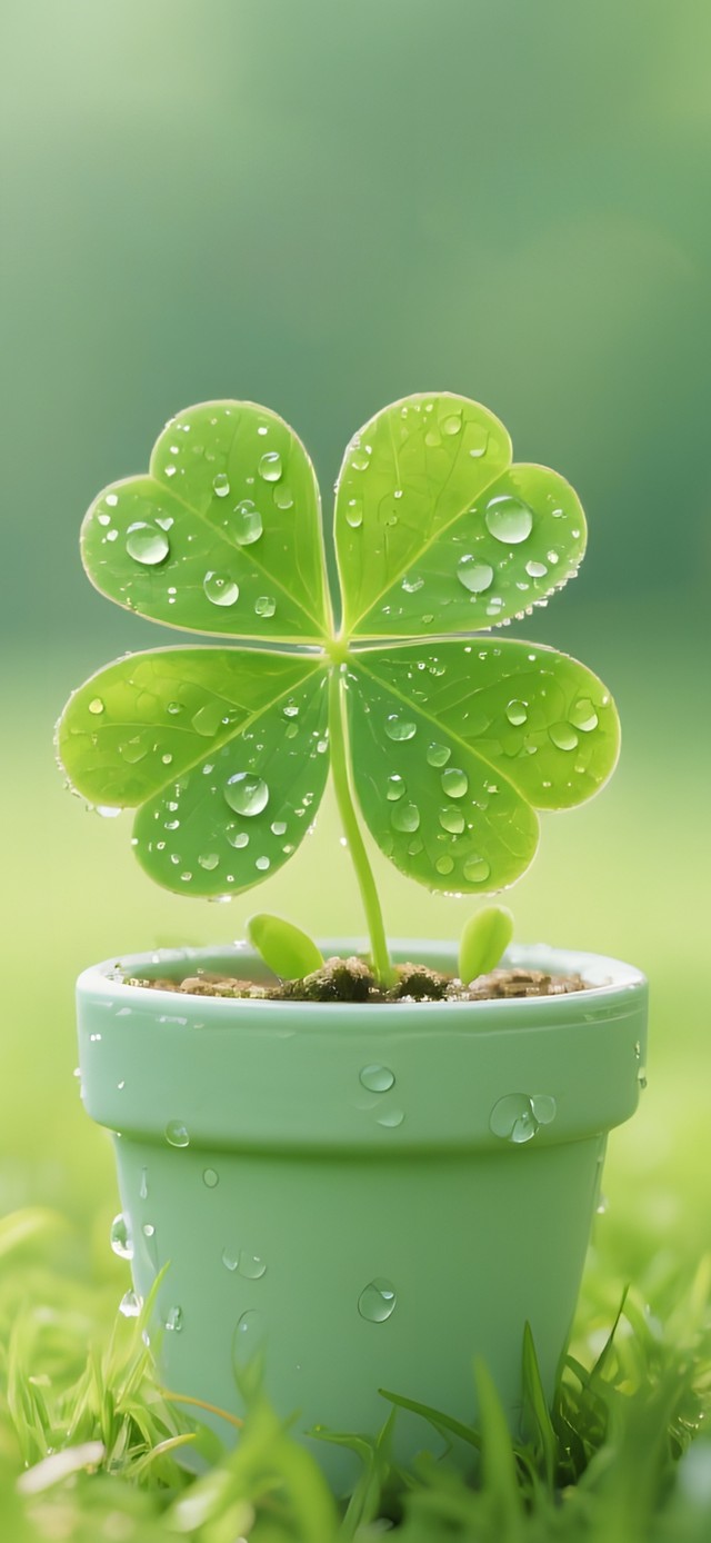 唯美小清新四叶草