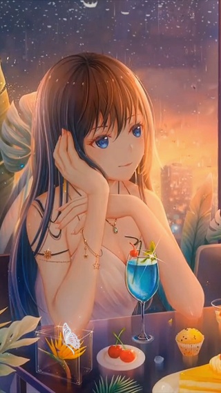 沉思的女孩