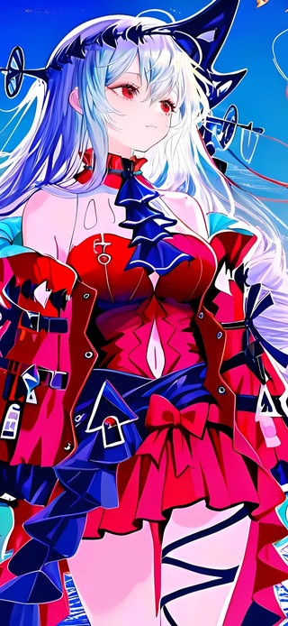 浊心斯卡蒂-海边夕阳下的少女