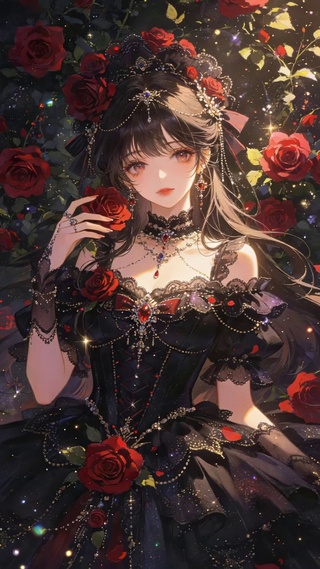 治愈玫瑰美女