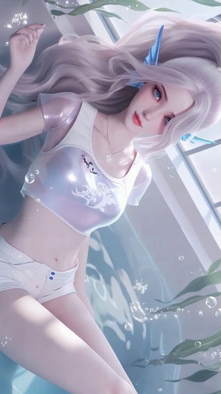 唯美水境浴缸人鱼姬