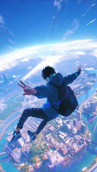 地球-天空翱翔