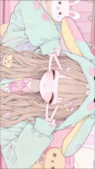 可爱兔耳萝莉小女孩