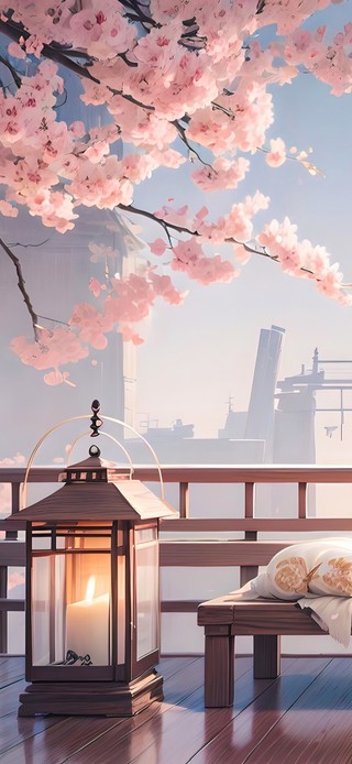 4K唯美治愈古风樱花房间