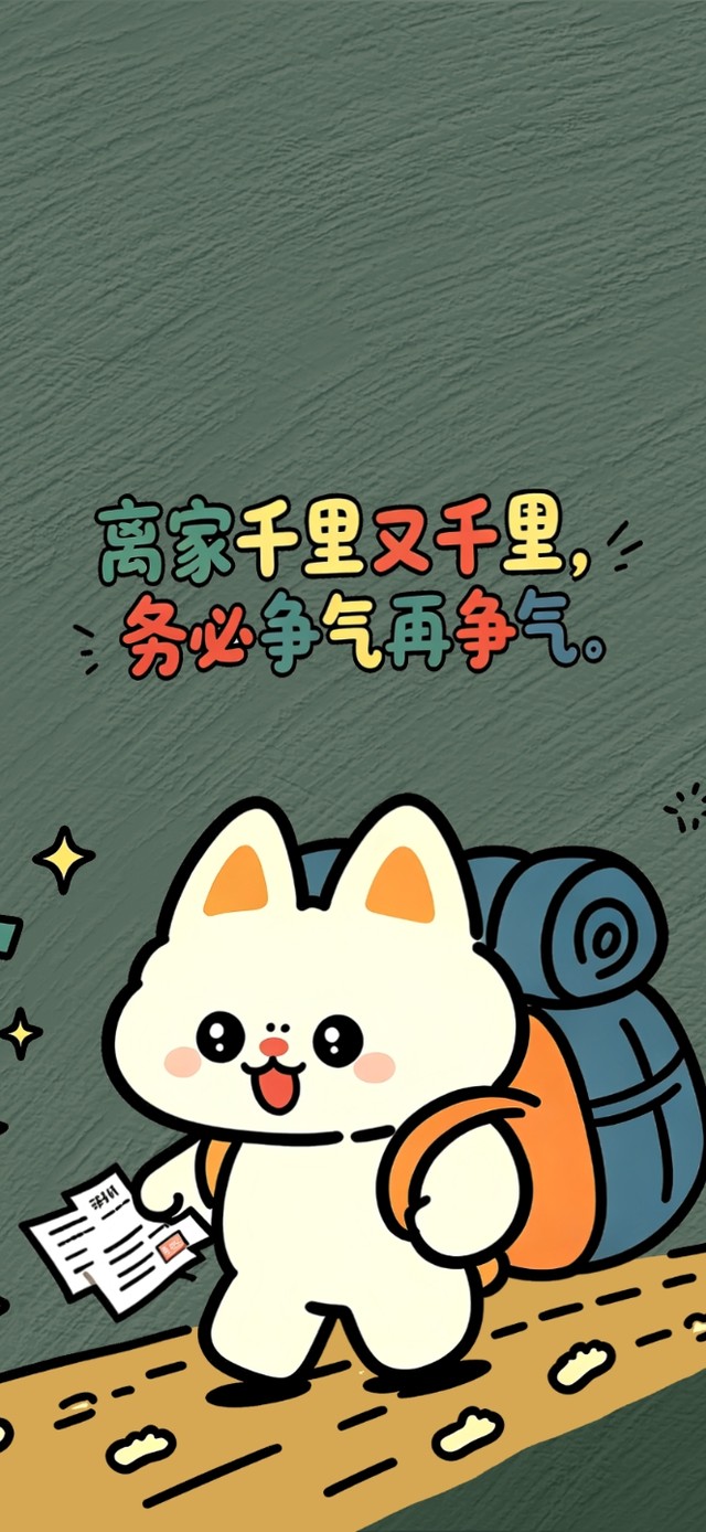 离家千里务必争气