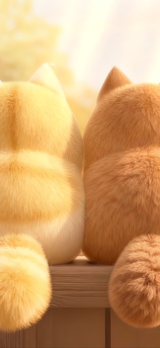 深秋梦事 | 看景的两只小胖橘