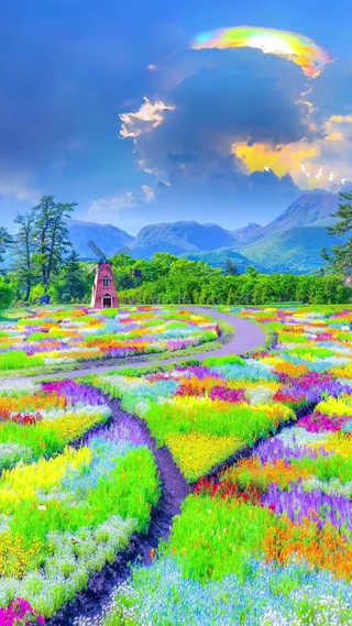 浪漫的花海