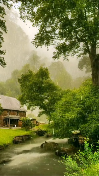 蒙蒙细雨