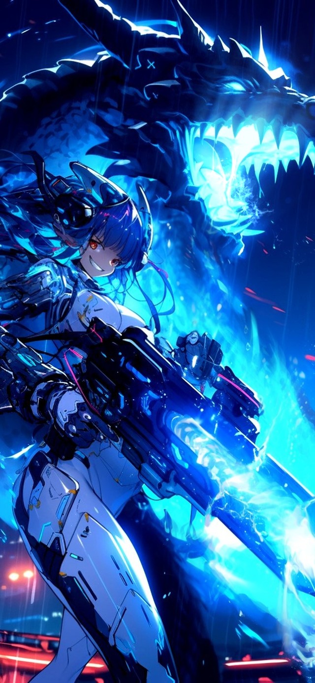 装甲附身-蓝极电焰龙