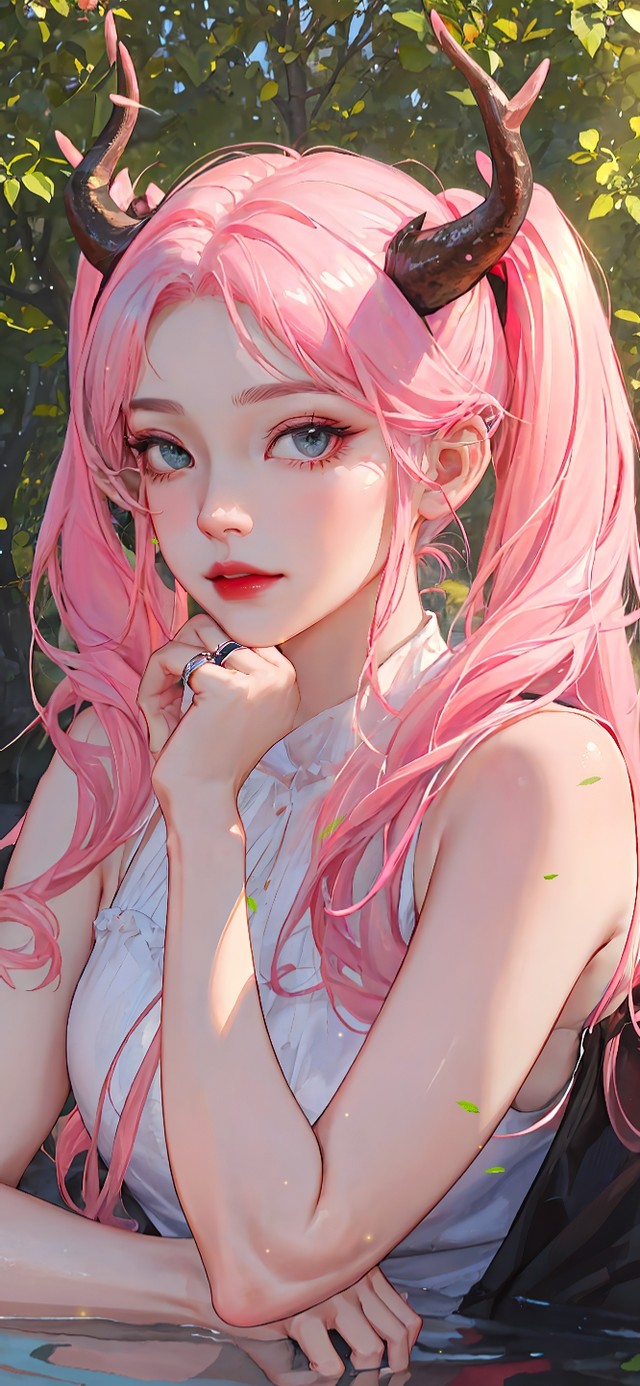 小清新鹿角女孩