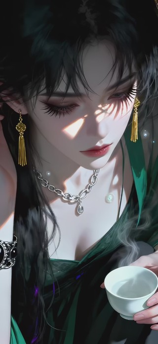 古风轻纱美人