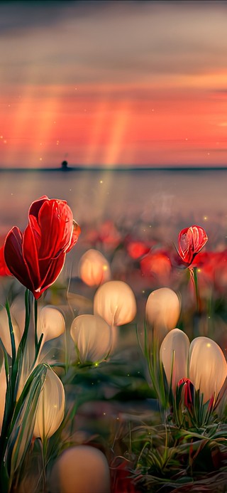 郁金香花海