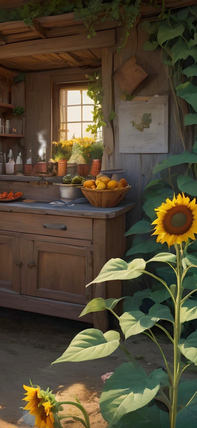 温馨向日葵小屋