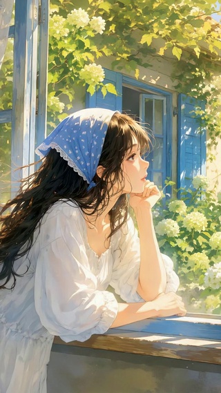 晴日窗边的治愈美少女