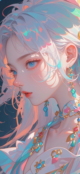 4K 侧颜清冷女神