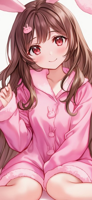 4K 卖萌兔耳少女