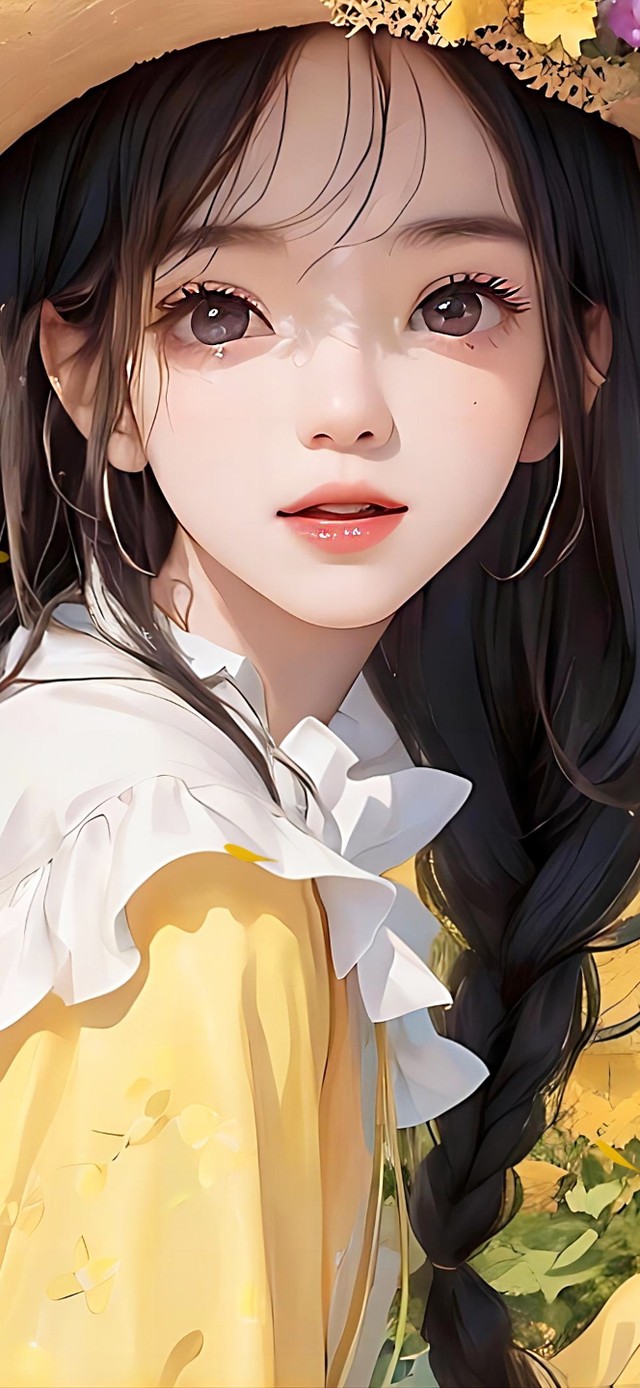 4K向日葵花田少女