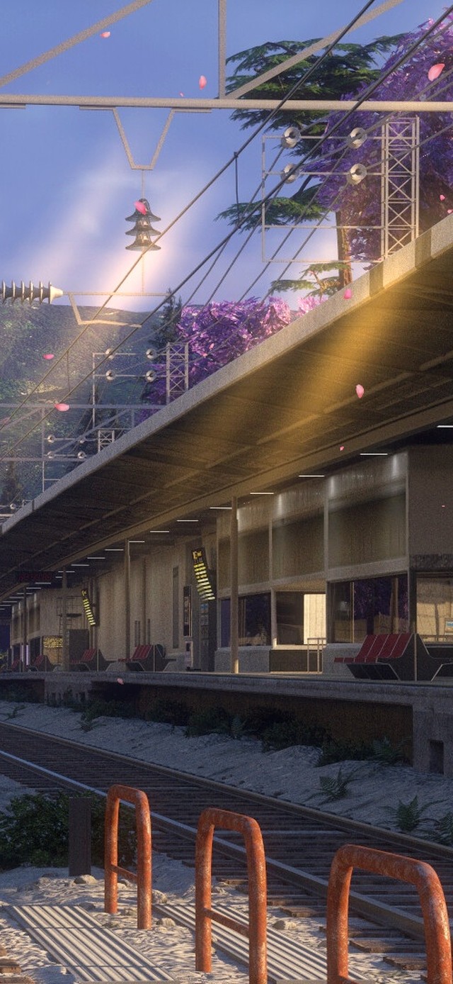 樱花站台