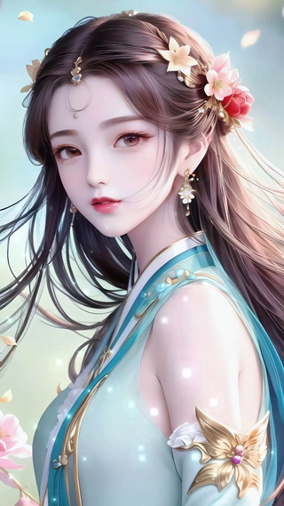 青衣古风美女