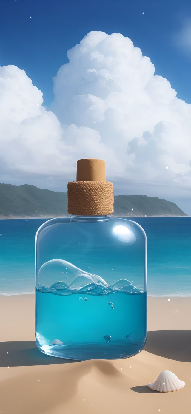 蓝色大海许愿瓶