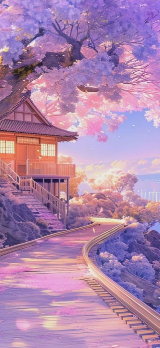 樱花树木