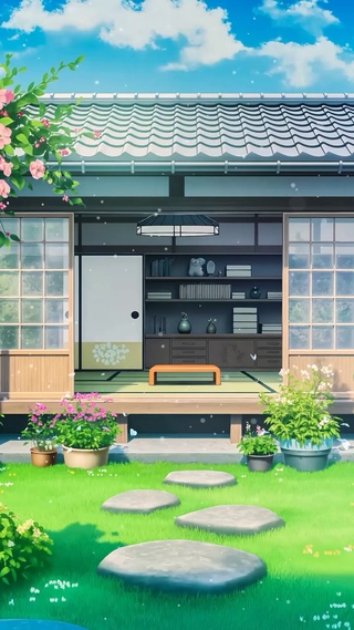 夏日庭院