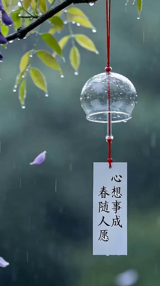 雨天树木