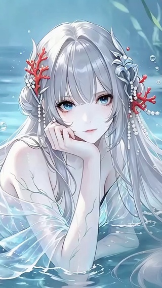 梦幻珊瑚鲛人少女