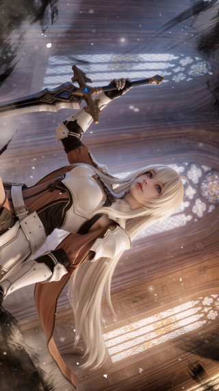 原神 诺艾尔 教堂持剑