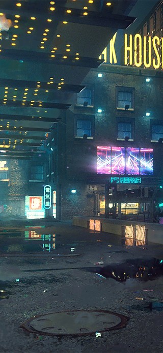 4K赛博朋克街道