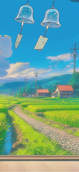 护眼乡村美景