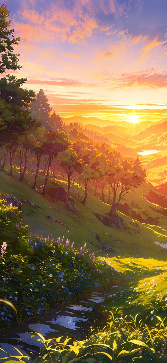 唯美护眼绿色大地