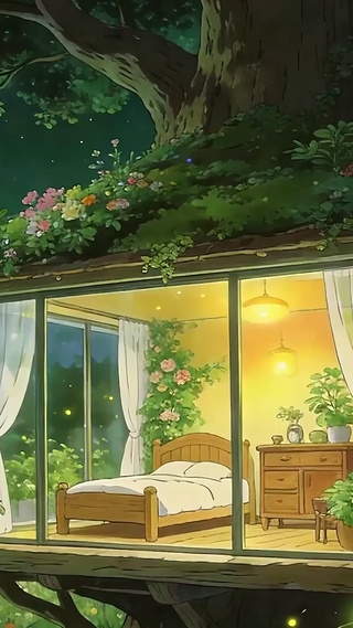 护眼绿景