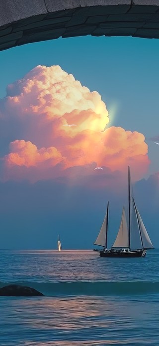 傍晚海景