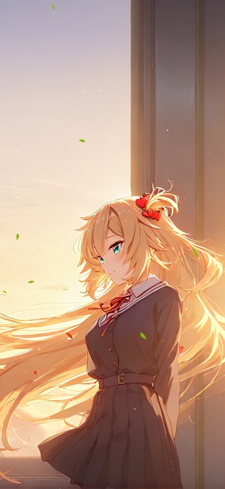 午后窗边少女